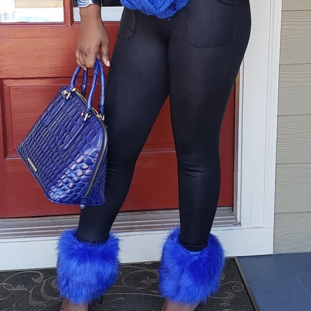 Blue Ankle Warmers